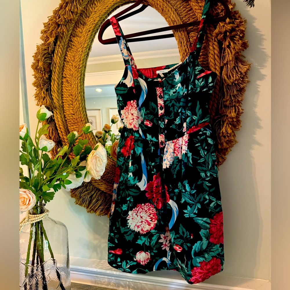 BOHO Vintage URBAN OUTFITTERS UO - Kimchi Blue Floral Mini Dress - M